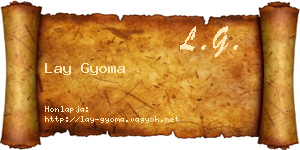 Lay Gyoma névjegykártya
